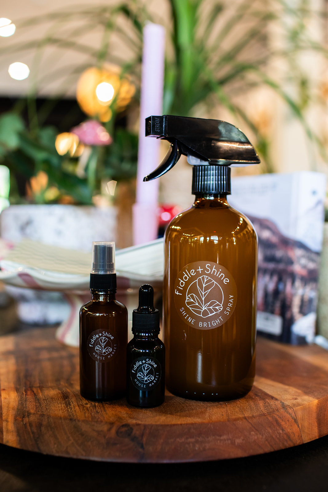 spray for house plants Shine Bright Plant Spray 16oz – Fiddle and Shine