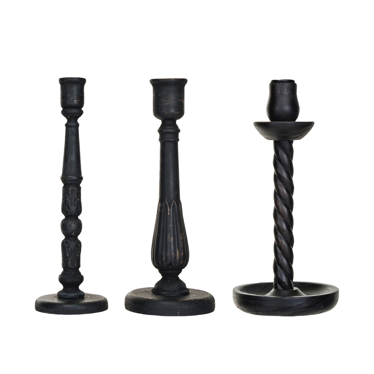 Carved Wood Taper